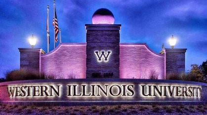A photograph of Western Illinois University entrance